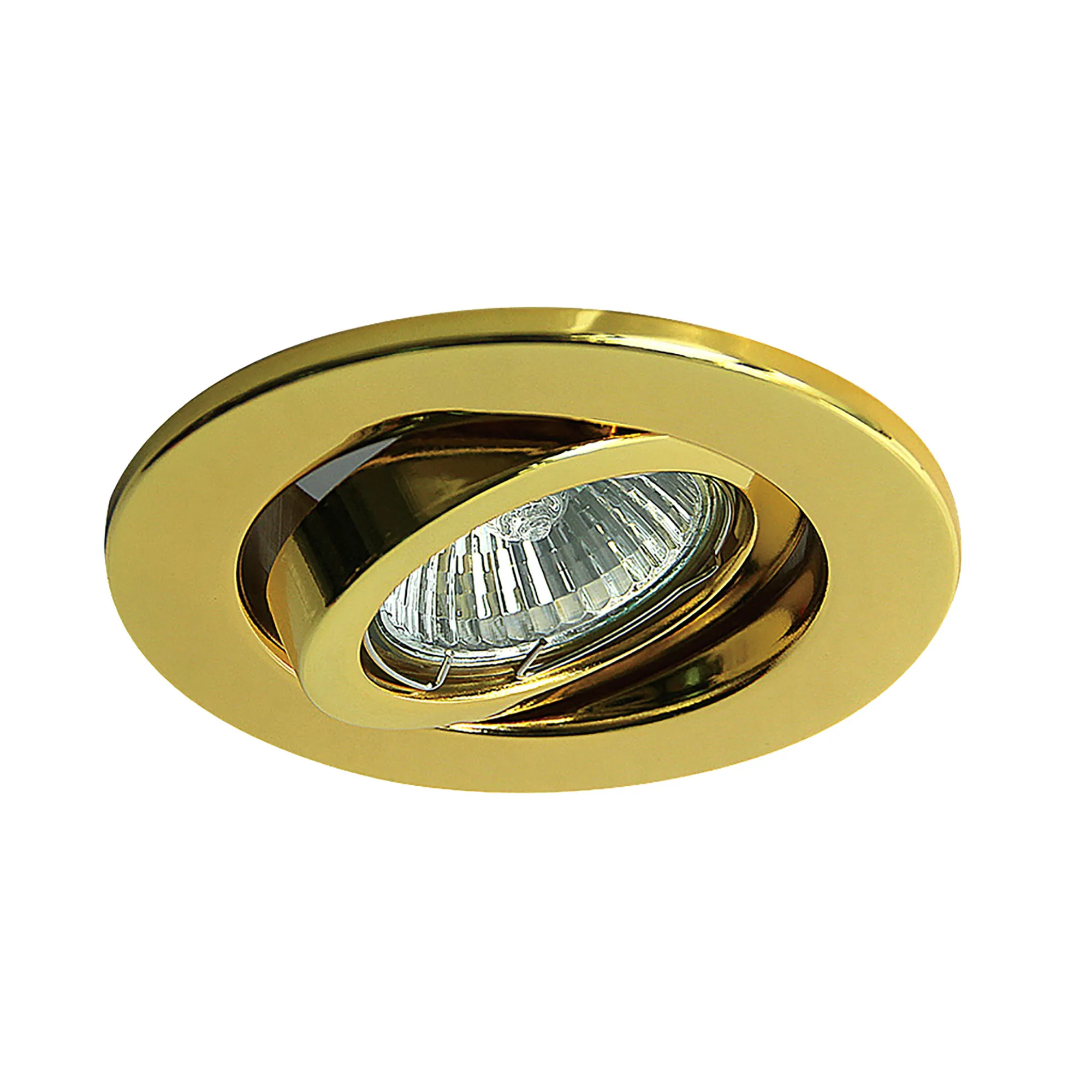 D0033  Hudson GU10 Adjustable Downlight, Cut Out 84mm Gold